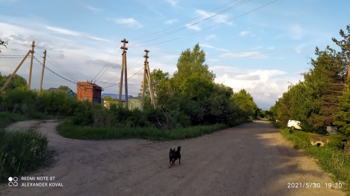 Озёрная улица в посёлке Кировский
